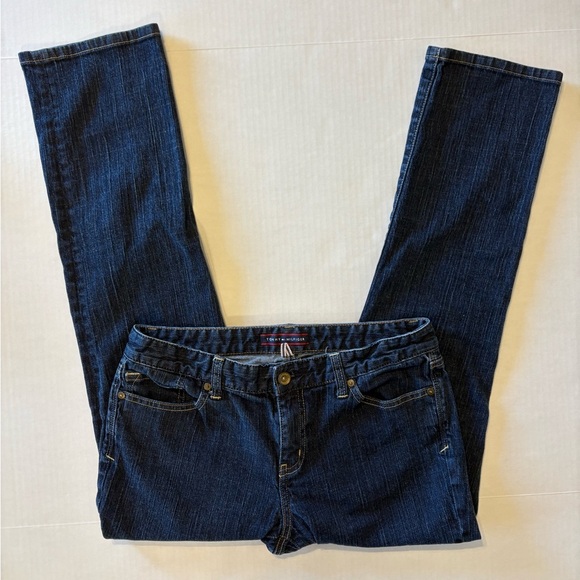 Tommy Hilfiger dark wash straight leg jeans size 10 S - Picture 2 of 8